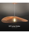 E27 Designer pendelupphäng i rep - 1 meter, max 40W, IP20, Ø80cm, 2 års garanti