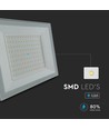100W LED strålkastare, vit - 95lm/W, IP65, 6500K, utomhus