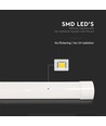 6x 40W komplett LED-armatur - 120 cm, 3 års produktgaranti, 230V