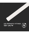 6x 40W komplett LED-armatur - 120 cm, 3 års produktgaranti, 230V