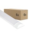 6x V-Tac 40W slim LED armatur - 120 cm, 3 års producentgaranti, 230V