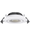 10x LEDlife DimToWarm+CCT RA96, vit infälld spotlight - Hål: Ø6,8 cm, Mått: Ø8,3 cm, 7W, vit kant, dimbar, 230V