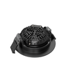 10x 7W lågprofil downlight RA96 - DimToWarm+CCT, Hål: Ø6,8 cm, svart kant, dimbar