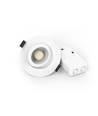 10x LEDlife DimToWarm+CCT RA96 vit infällnadsspot - Roterbar, Hål: Ø6,8 cm, Mått: Ø8,3 cm, 7W, vit kant, dimbar, 230V