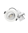 10x 7W Lågprofil downlight RA96 - Direkt i isolering, dimbar, Hål: Ø6,8 cm, Mått: Ø9,3 cm