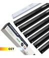 Svart Troldtekt CCT LED Skenset 6x60 cm - Planförsänkt, Akustilight inkl. ledningar och drivrutin
