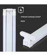 120 cm 2x18W T8 LED dubbelarmatur - Samsung chip, inkl. LED-rör