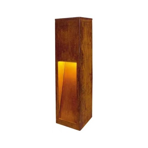 Corten trädgårdslampa - 12W, 100 cm, IP65 utomhus, inkl. ljuskälla