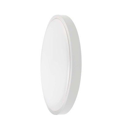 36W LED taklampa - IP44, Ø35cm, höjd: 6,1cm, vit kant