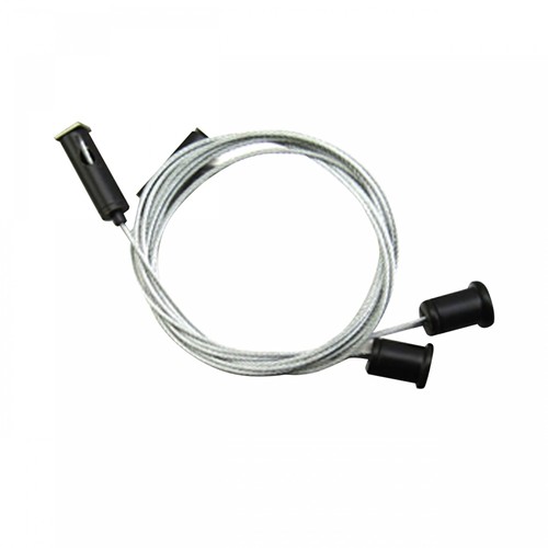 1,5 m Spectrum upphängningsset - galvaniserad ståltråd, 2 st, silver