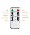 4-pack LED utomhusblockljus, inkl. fjärrkontroll, Ø5,5cm - Höjd: 10/13/15/17cm, Batteri, timerfunktion, trådlös, vattentålig