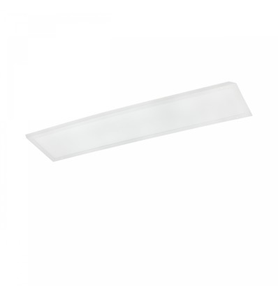 120x30 bakbelyst panel 40W - Neutralvit, 90°, IP40, UGR19, RA90, vit kant, 230V