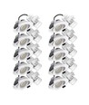 10x 7W lågprofil downlight RA96 - DimToWarm+CCT, Hål: Ø6,8 cm, Mått: Ø8,3 cm, vit kant, dimbar