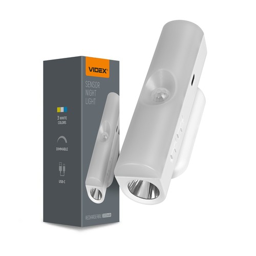 LED nattlampa - uppladdningsbar, rörelsesensor