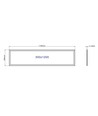 Outlet: 120x30 LED-panel - 27W, 150 lm/W, vit ram