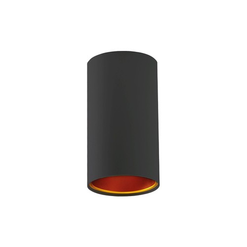 Chloe GU10 påbyggnadsspot - Svart/guld, Ø7cm, aluminium, utan ljuskälla