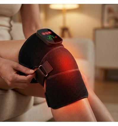 Ljusterapiförband för knä, armbåge mm. - Infraröd, 10W, med batteri