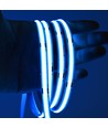 10m 9W/m Ljusblå COB-LED strip - 24V DC, IP20, 320 LED/m