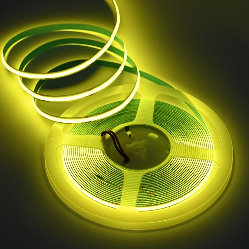 10m 9W/m Gul COB-LED-strip - 24V DC, IP20, 320 LED/m