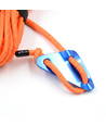 3m orange rep med RGB-ljus - Med karbinhake, max 80kg belastning