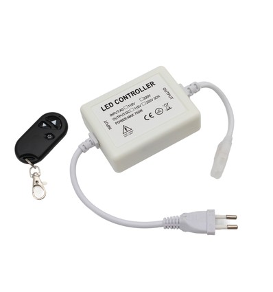 230V trådlös dimmer med fjärrkontroll - Inkl. ändstopp, för 230V (Slim COB), minnesfunktion, max 50 m