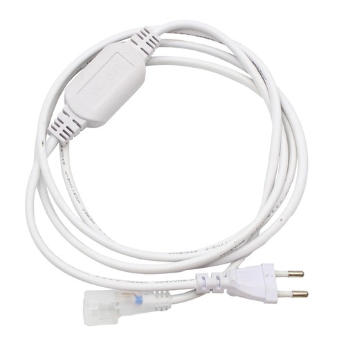 2m Stickkontakt för 230V LED-strip (Slim COB) - Inkl. ändstycke, 230V