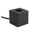 Cube E27 bordslampa - Svart satin, max. 60W, utan ljuskälla