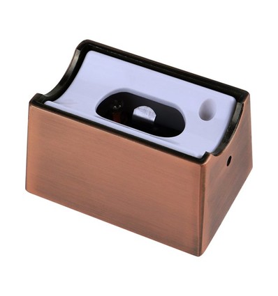 S14s lampsockel-set i röd brons, 2-pack - Metallhölje, för S14s LED-rör