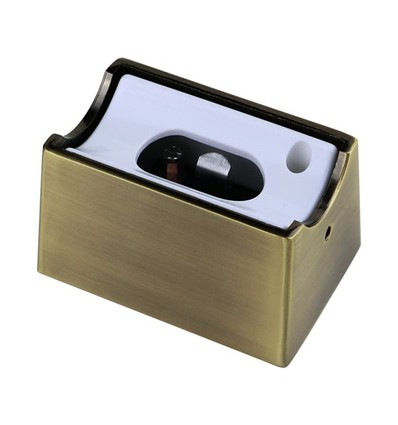 2-pack S14s lamphållare i borstad mässing - Metallhölje, för S14s ljuskällor