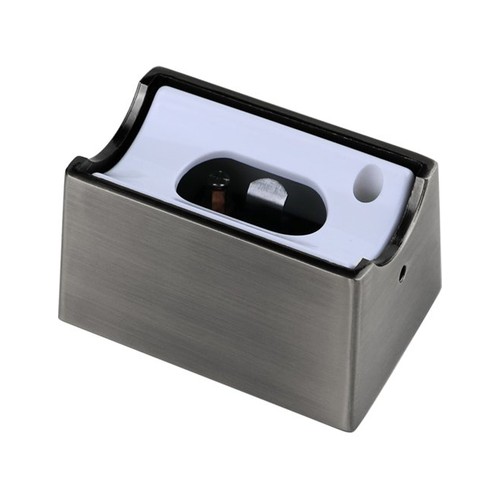 2 st. S14s-lamphållare i borstad krom - Metallhölje, set om 2