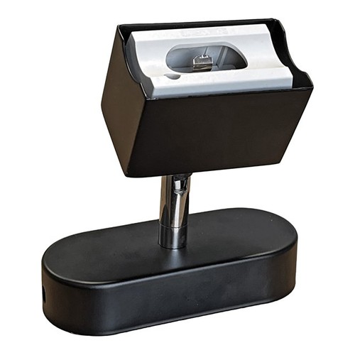 S14d-sockel i svart metall - Flexibel, för S14d-ljuskällor