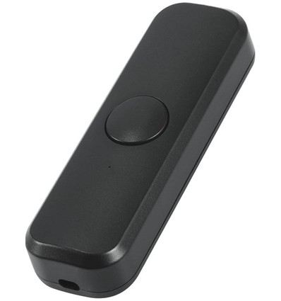 Sladdimmer för LED, 0-75W - Bakkantsstyrning, svart, tryckknapp