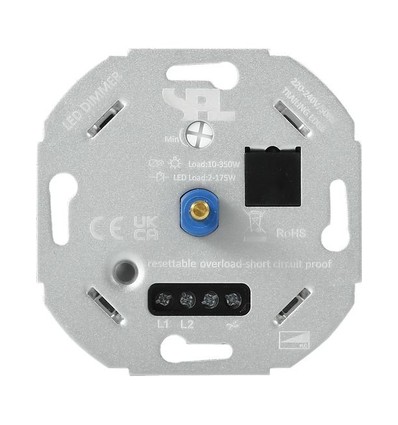 LED-dimmer 2-175W - Fram-/bakkantsstyrning, för LED och halogen