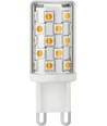 G9 4W dimbar LED-lampa - DimToWarm, 2200-3000K, 360lm, 4,9cm, klart glas
