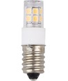 E14 2W LED-rörlampa - 4,7cm, 270lm, 2700K, klart glas