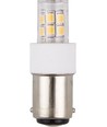 BA15d 2,1W LED-rörlampa - 4,7cm, 2700K, klart glas