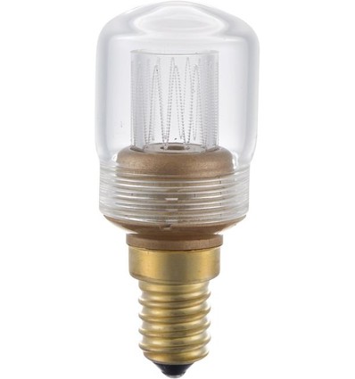 E14 2W dimbar LED vintage-lampa - 7cm, 2000K, klart glas, rörformad