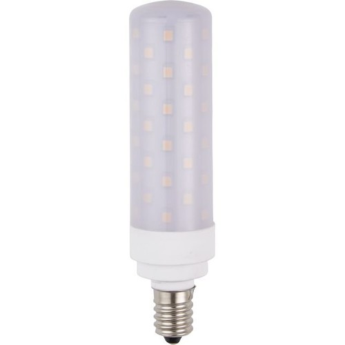 E14 10W LED-rörlampa, 11,8cm - 1050lm, dimbar, opalt glas
