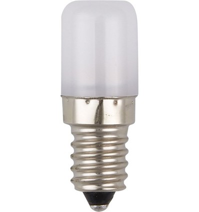 E14 1,8W LED-rörlampa - 5,2cm, 130lm, 2700K, opalglas