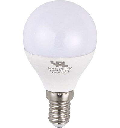 E14 4W DimToWarm LED-kronljuslampa - G45, 250lm, 2000-2700K, opalglas, dimbar