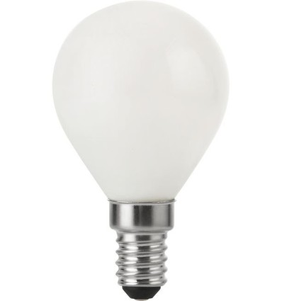 E14 4W DimToWarm LED-klotlampa - G45, opalt glas, dimbar, 2000-2700K