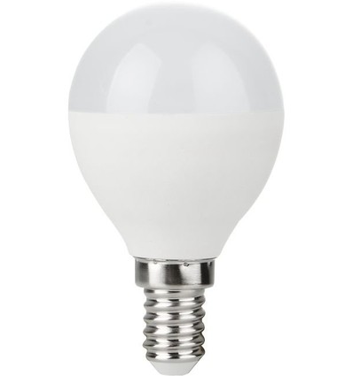 E14 5W dimbar LED-kronlampa - G45, 470lm, opalt glas