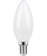 E14 3W dimbar LED-kronljuslampa - C35, matt glas, 2700K, filament