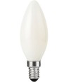 E14 4W dimbar LED kronljuslampa - DimToWarm, 2000-2700K, opalglas, filament