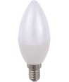 E14 5W dimbar LED-kronljuslampa - C35, 470lm, opalt glas, 2700K