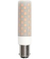 8cm / 6W dimbar BA15d LED-rörlampa - 660lm, opalglas, 3000K