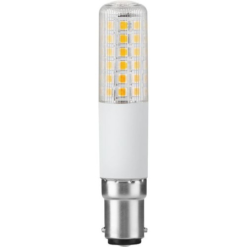 BA15d 8W dimbar LED-rörlampa - 9cm, 1055lm, 2700K, klart glas