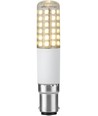 BA15d 8W dimbar LED-rörlampa - 9cm, 1055lm, 2700K, klart glas