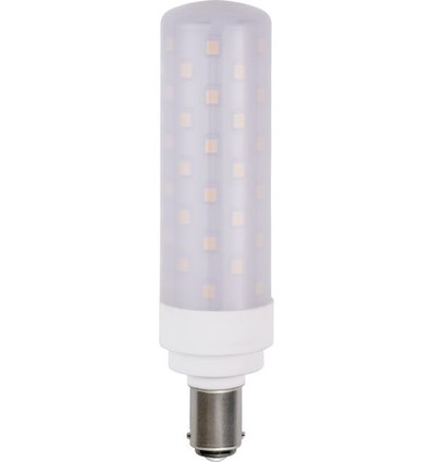BA15d 11,3cm / 10W dimbar LED rörlampa - 1050lm, opalglas, varmvit