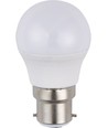 B22d 3W LED-klotlampa, 12-60V - G45, opalt glas, 3000K